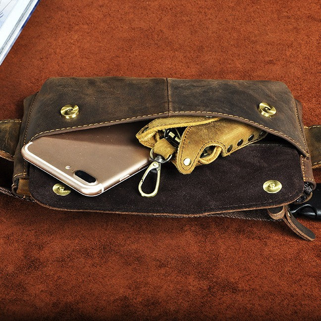 Leder Brusttasche für Outdoor