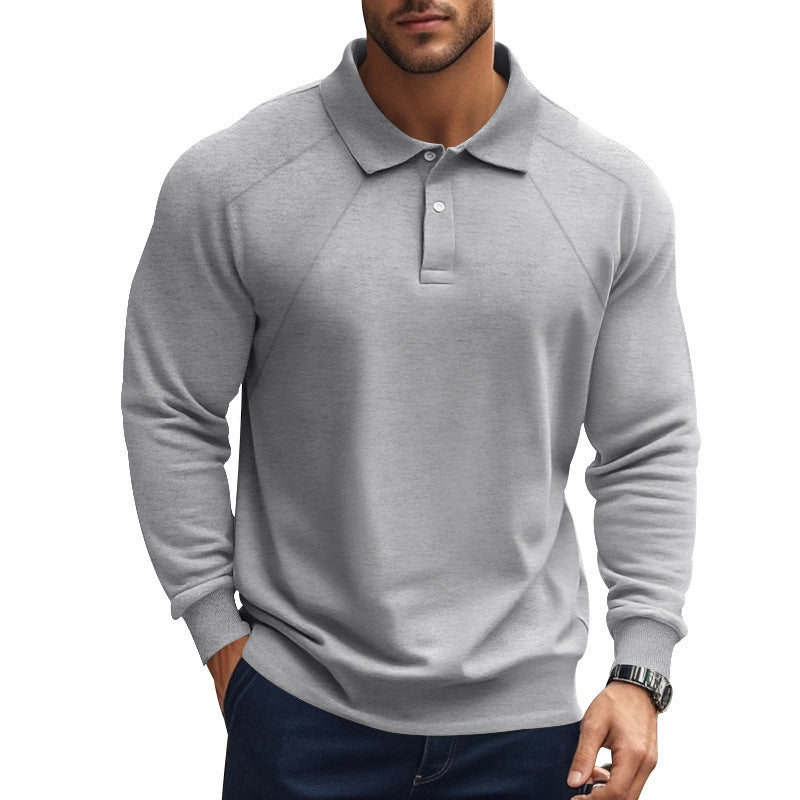 Polohemd Langarm für Herren – Bild 2 | LuxeStyle