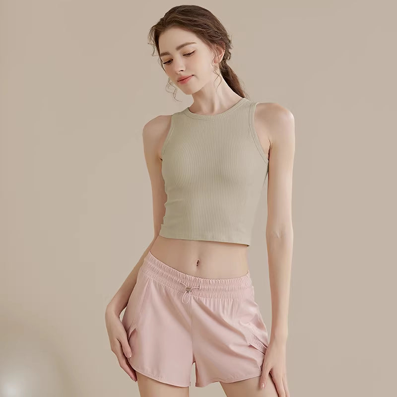 Damen Sport-Tanktop mit integrierten BH-Pads