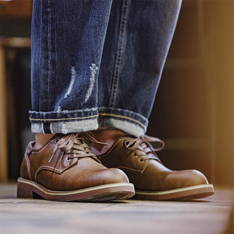 Retro Britische Casual Lederschuhe für Herren – Bild 1 | LuxeStyle