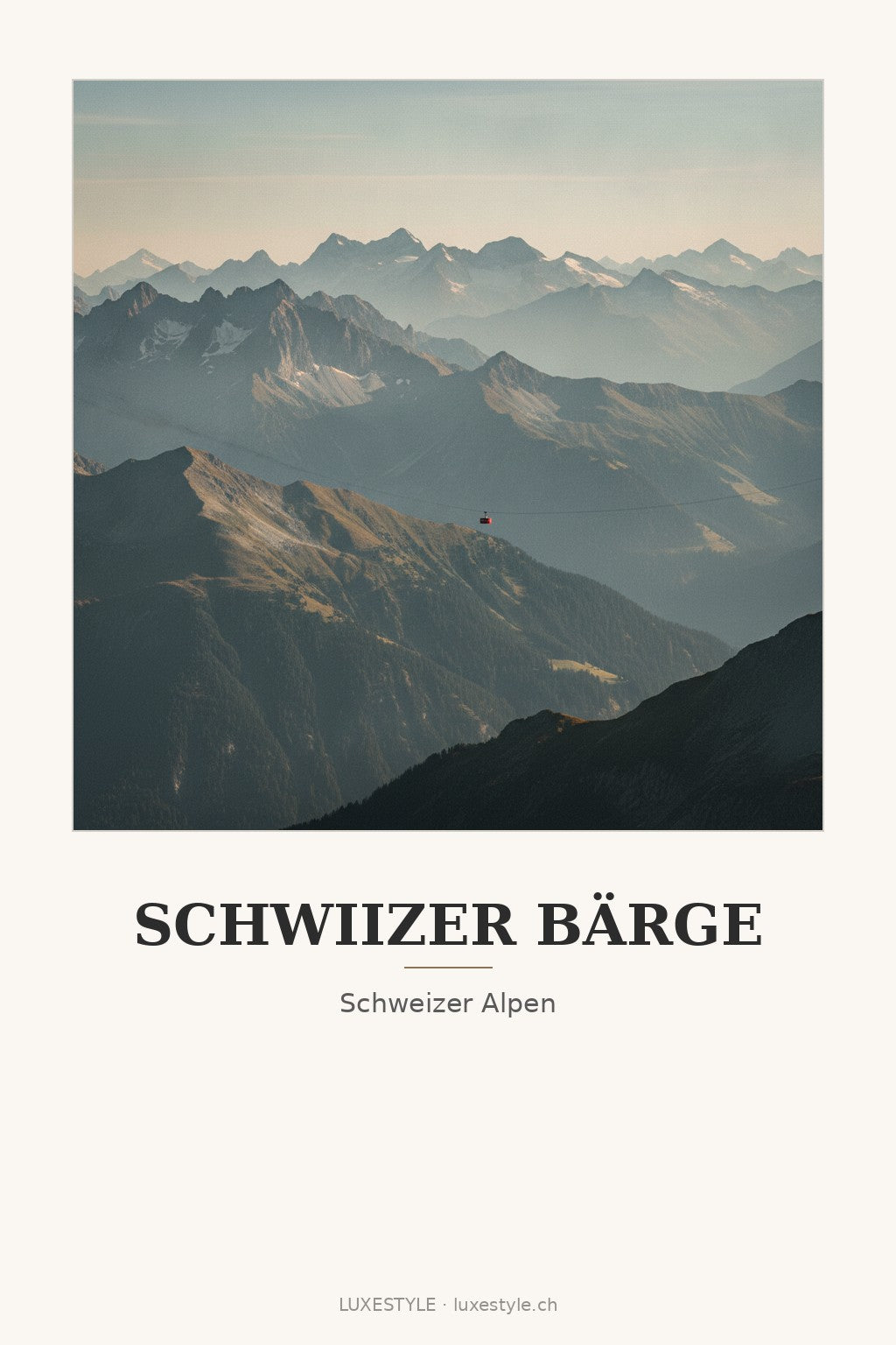 Schweiz-Poster «Alpen-Panorama»