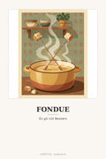 Schweiz-Poster «Fondue»