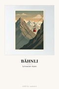Schweiz-Poster «Gondelbahn»