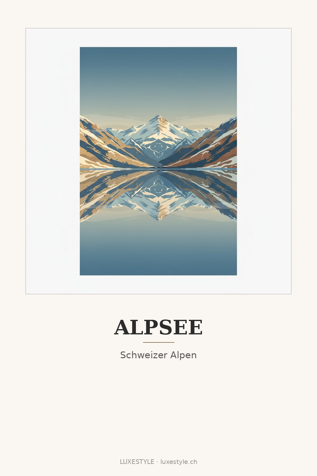 Schweiz-Poster «Bergsee»