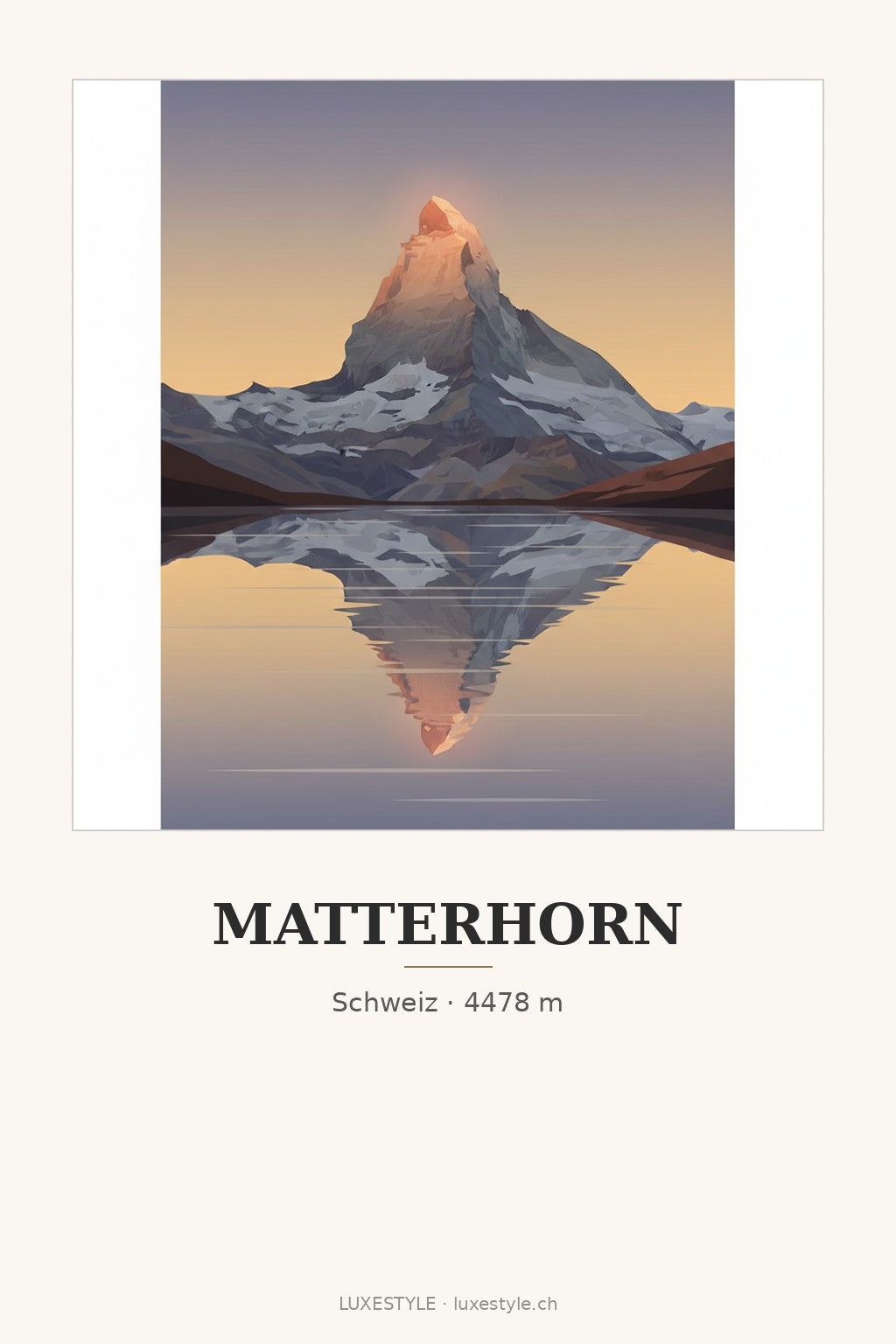 Schweiz-Poster «Matterhorn»