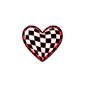 Sticker «Checker Heart»