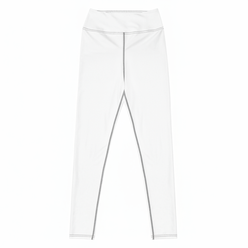 Allover-Yoga-Leggings weiss blanko zum Selbstgestalten