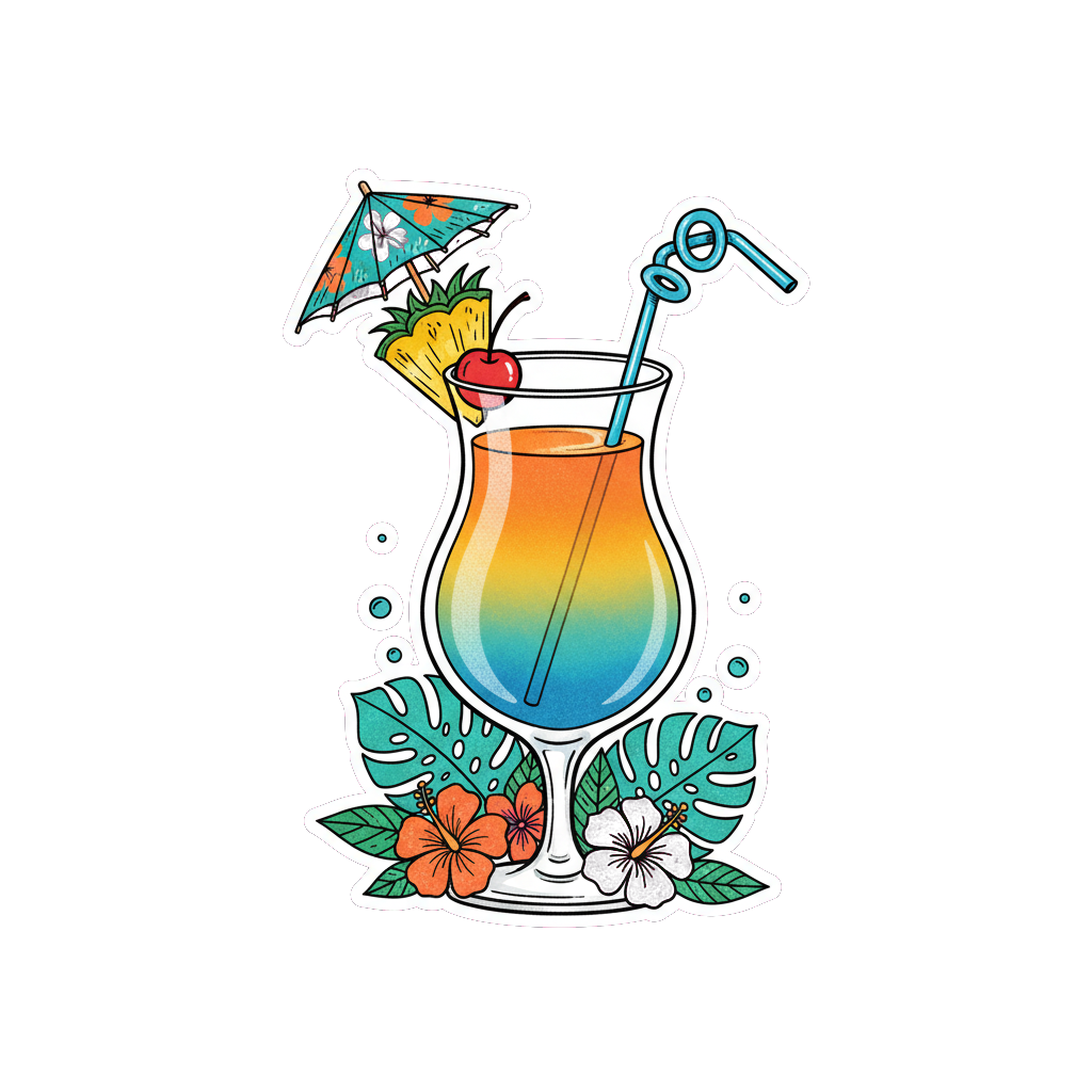 Sticker «Cocktail»