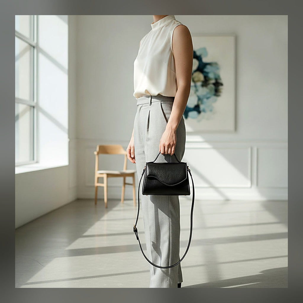 LuxeStyle-Edit · Crossbody-Tasche «Nuit» · elegant im Vintage-Look
