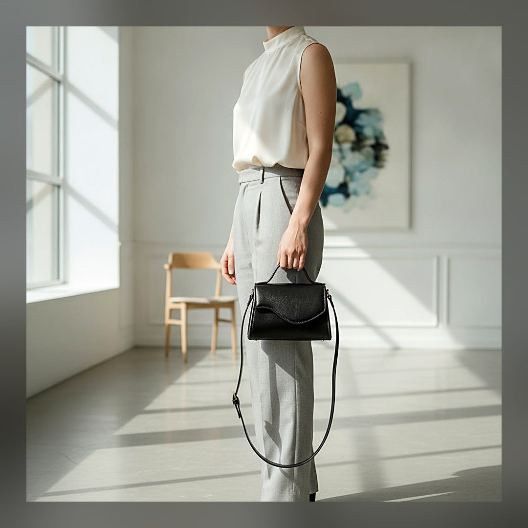 LuxeStyle-Edit · Crossbody-Tasche «Nuit» · elegant im Vintage-Look