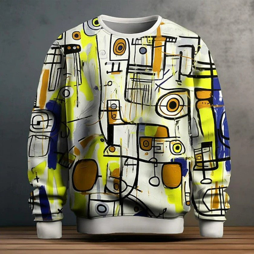 Graffiti Pullover Hoodie für Herren – Bild 2 | LuxeStyle