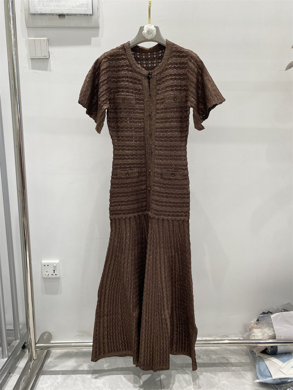 Elegantes Strickkleid – knielang | LuxeStyle