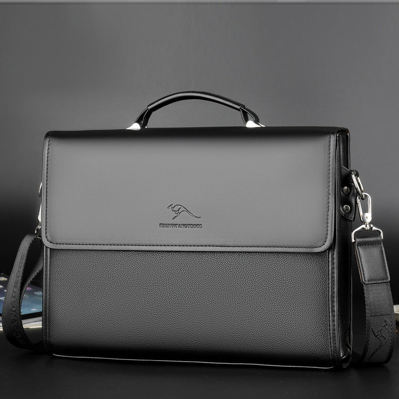 Business Aktentasche Schultertasche aus PU-Leder – Bild 6 | LuxeStyle