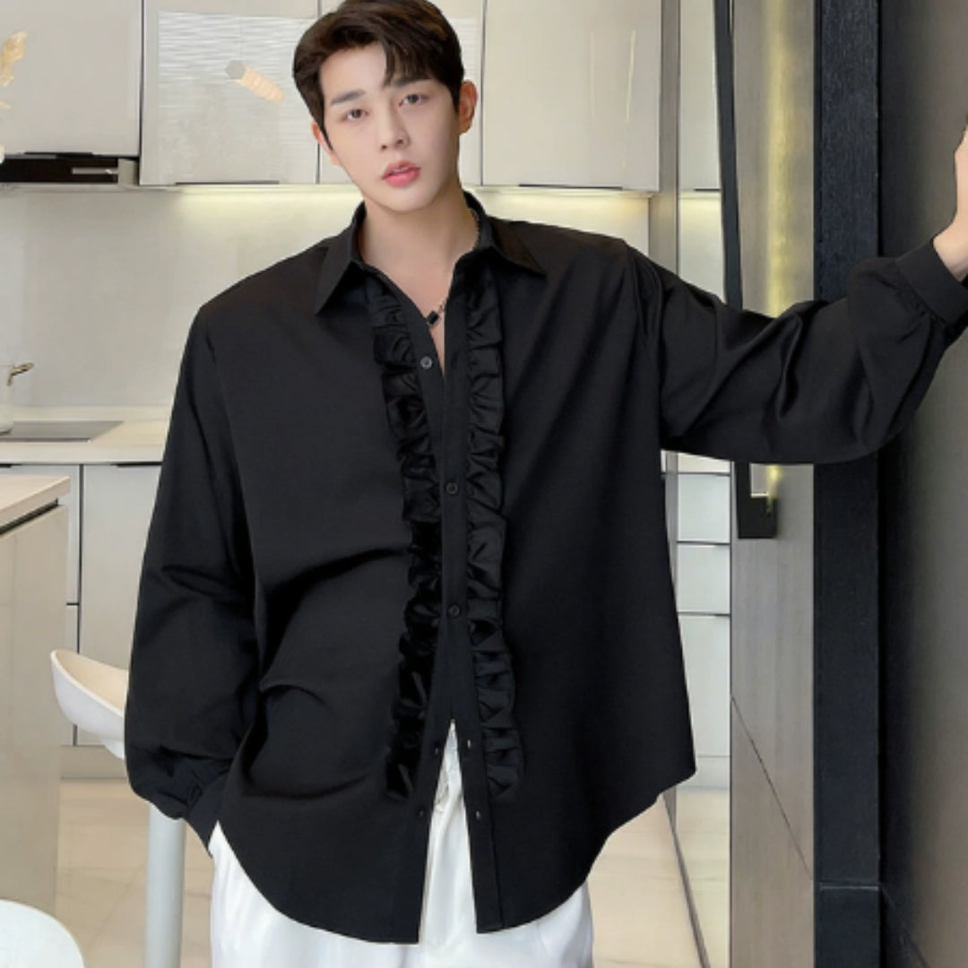 Herren-Sommerhemd «Monsieur» – French Court Style, Kurzarm