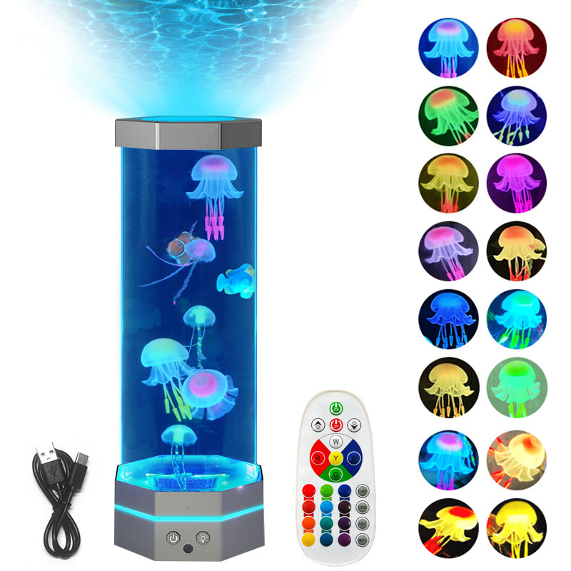 Quallen-Lava-Lampe mit 17 Farben