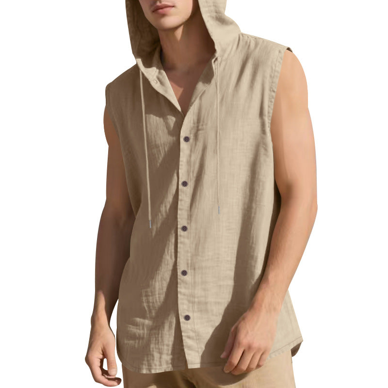 Leinen-Kapuzenshirt für Herren – Bild 3 | LuxeStyle