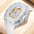 Mechanische Herrenuhr mit Silikonarmband | LuxeStyle