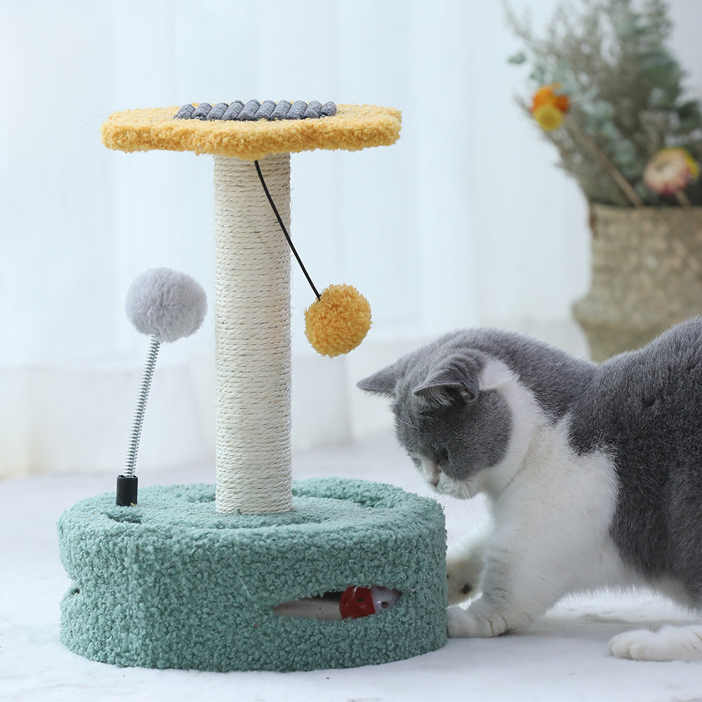 Multifunktionaler Katzenbaum mit Kratzstange