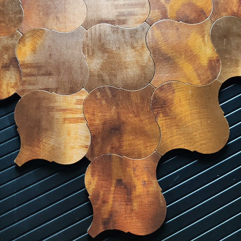 Mosaik-Laternen Wandtattoo mit Wellenfliese | LuxeStyle