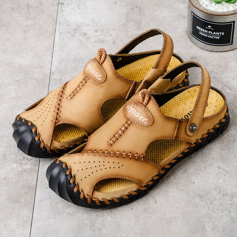Natürliche Leder Sandalen – Bild 7 | LuxeStyle