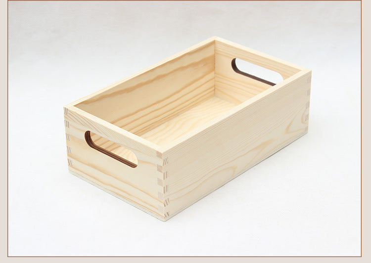 Holz-Aufbewahrungsbox im Retro-Stil