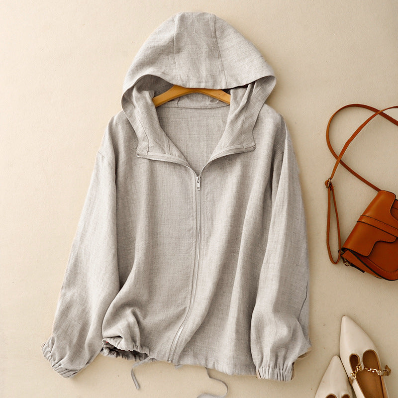 Leichter Trenchcoat-Bluse mit Fledermausärmeln