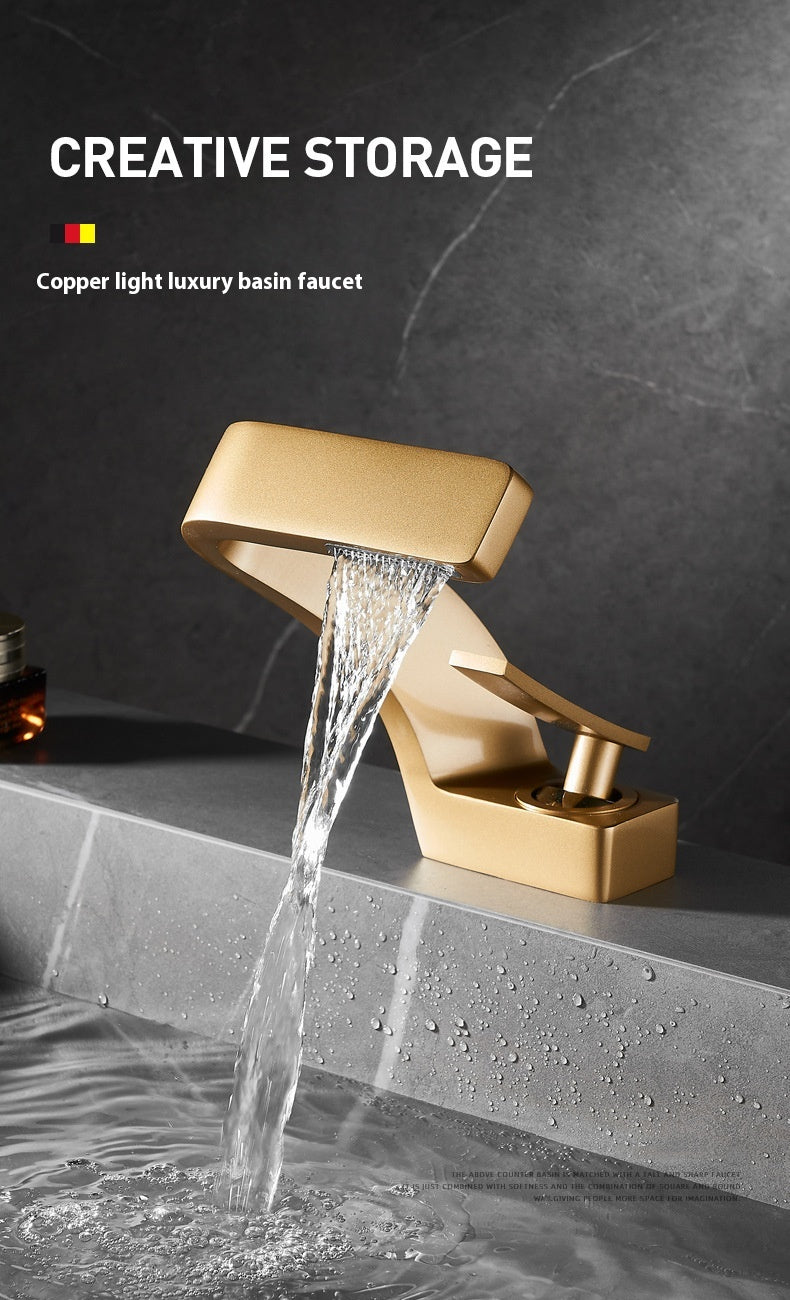 Kupfer Wasserhahn, Gold-Optik