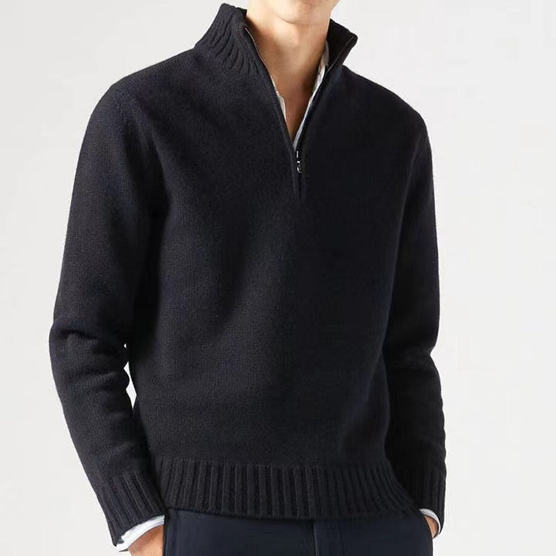 Winterpullover Slim Fit Wollmischung