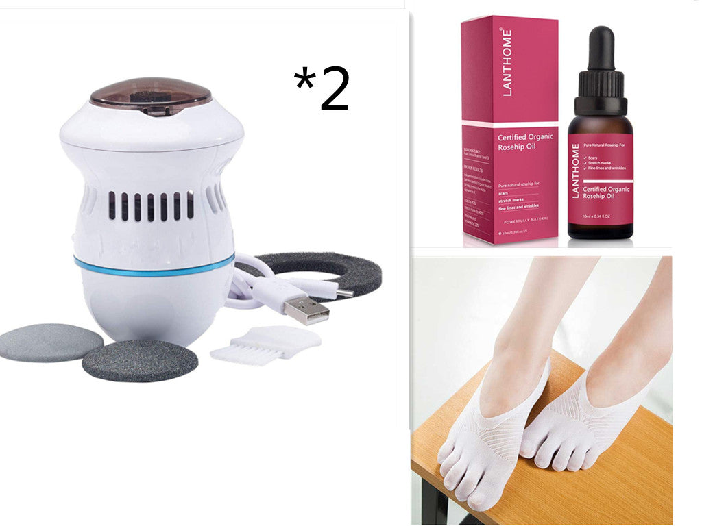 Elektrische Fussfeile mit Massagefunktion