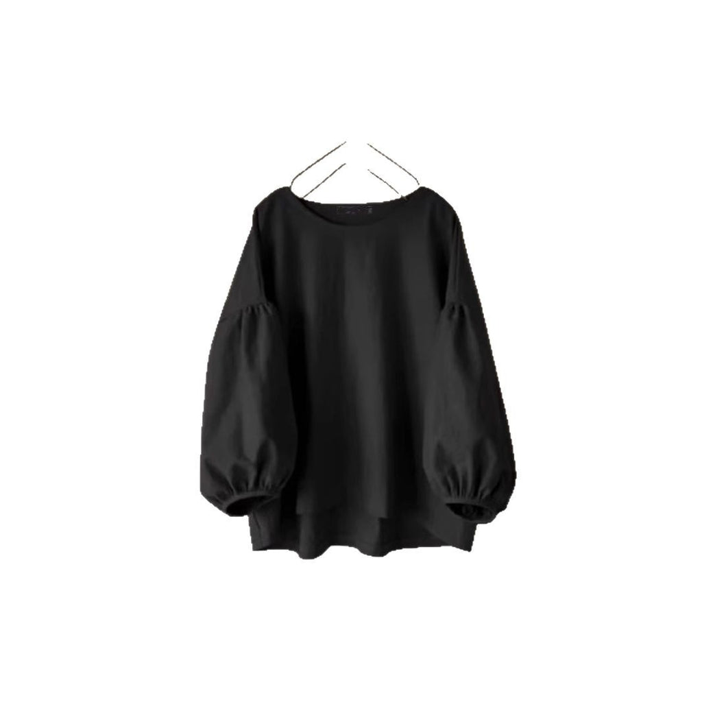 Vintage Langarmshirt mit Puffärmeln