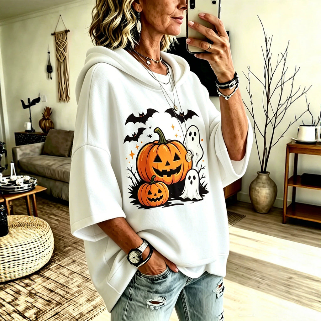 Halloween-Sweatshirt mit Digital-Druck
