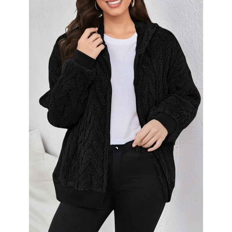 Jacke mit Kapuze und Reissverschluss – Bild 4 | LuxeStyle
