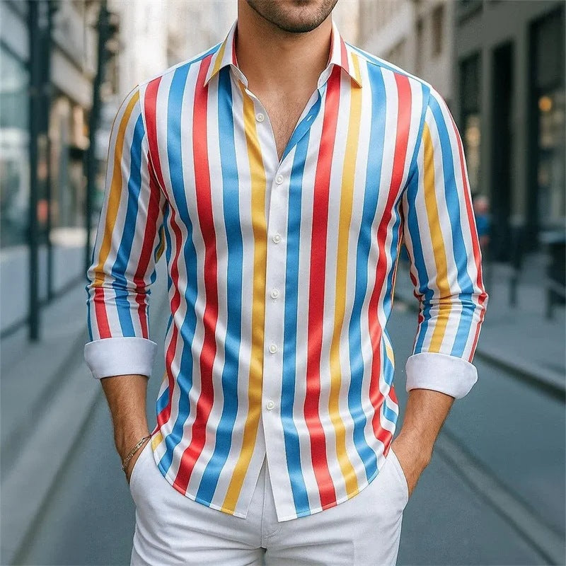 Figurbetonendes Slim-Fit Langarmshirt für Herren – Bild 8 | LuxeStyle