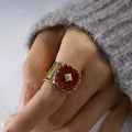 Gold-plattierte Ring