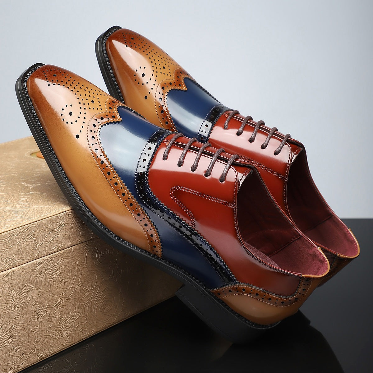 Business-Schuhe im britischen Stil mit Schnürung