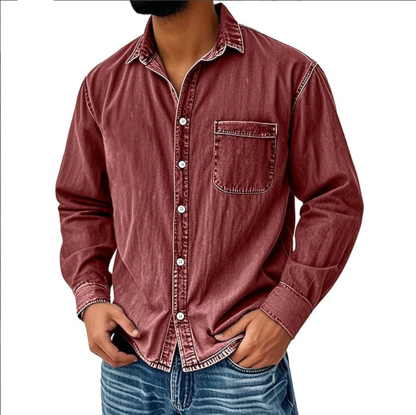 Herren Langarmhemd im Used-Look – Bild 10 | LuxeStyle