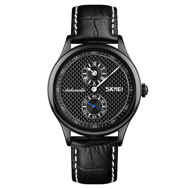 Automatikuhr mit Lederarmband – Bild 4 | LuxeStyle