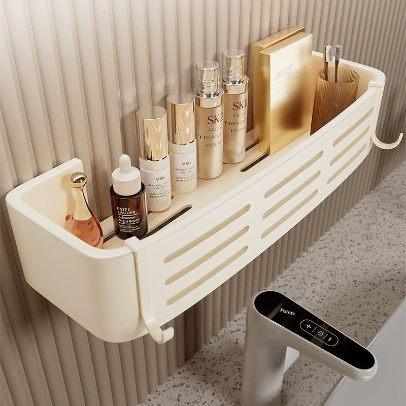2-Ebenen-Badezimmer-Aufbewahrungsständer aus Aluminium