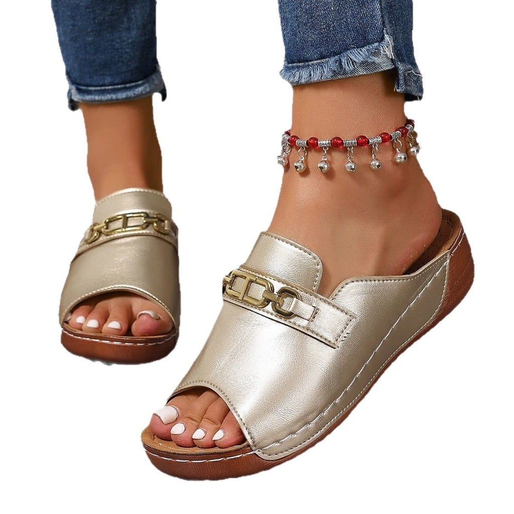 Dicksohlige Sandalen