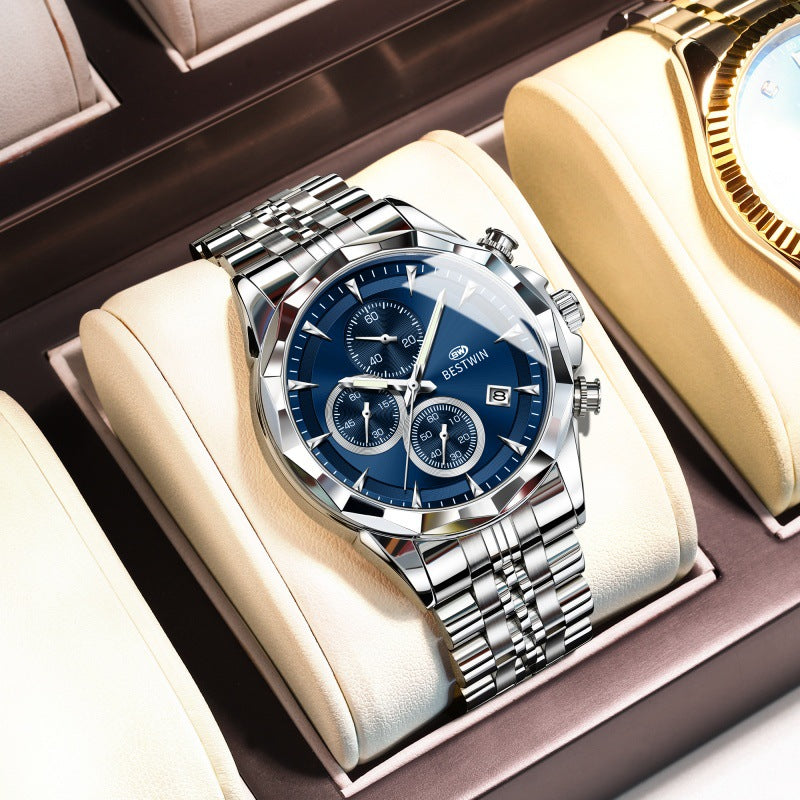 Personalisierte leuchtende Sechs-Hand-Uhr für Herren – Bild 12 | LuxeStyle