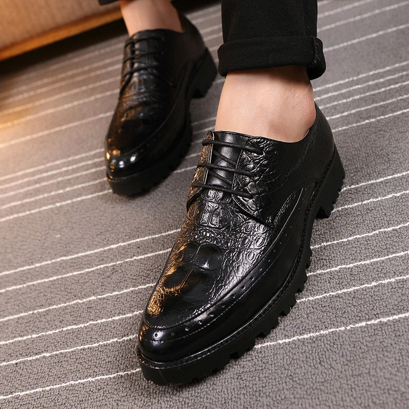 Britische Herren Freizeitschuhe mit Absatzerhöhung