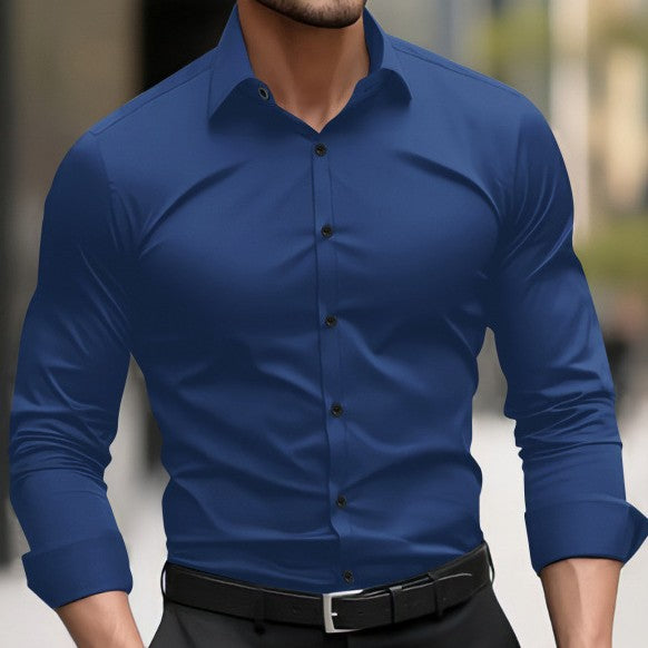 Herren Langarmhemd Pigment Business Casual – Bild 2 | LuxeStyle