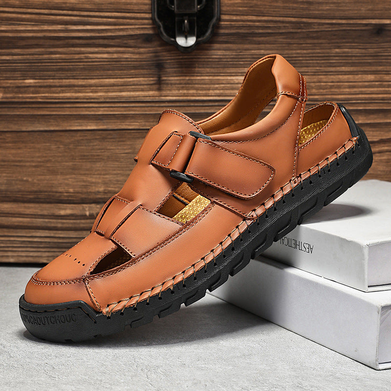 Herren Sandalen aus Vollnarbenleder