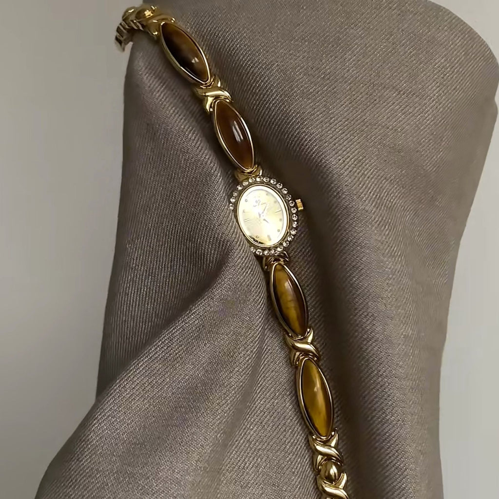 Armbanduhr mit Donglingstein und Hetian Jade – Bild 3 | LuxeStyle