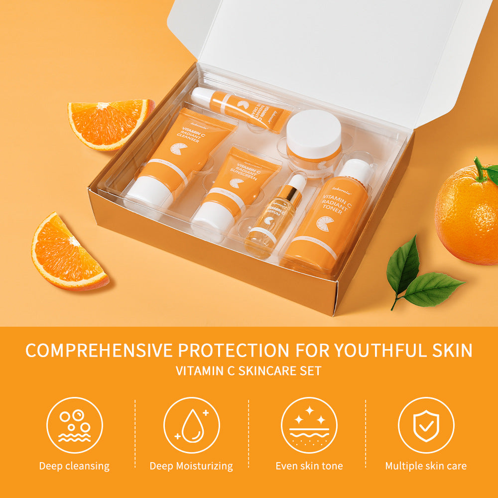 Lakerain Vitamin C Gesichtspflege-Set (6-teilig) | LuxeStyle