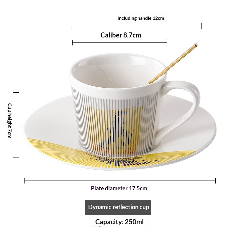 Dynamische Reflexion Keramik-Kaffeetasse