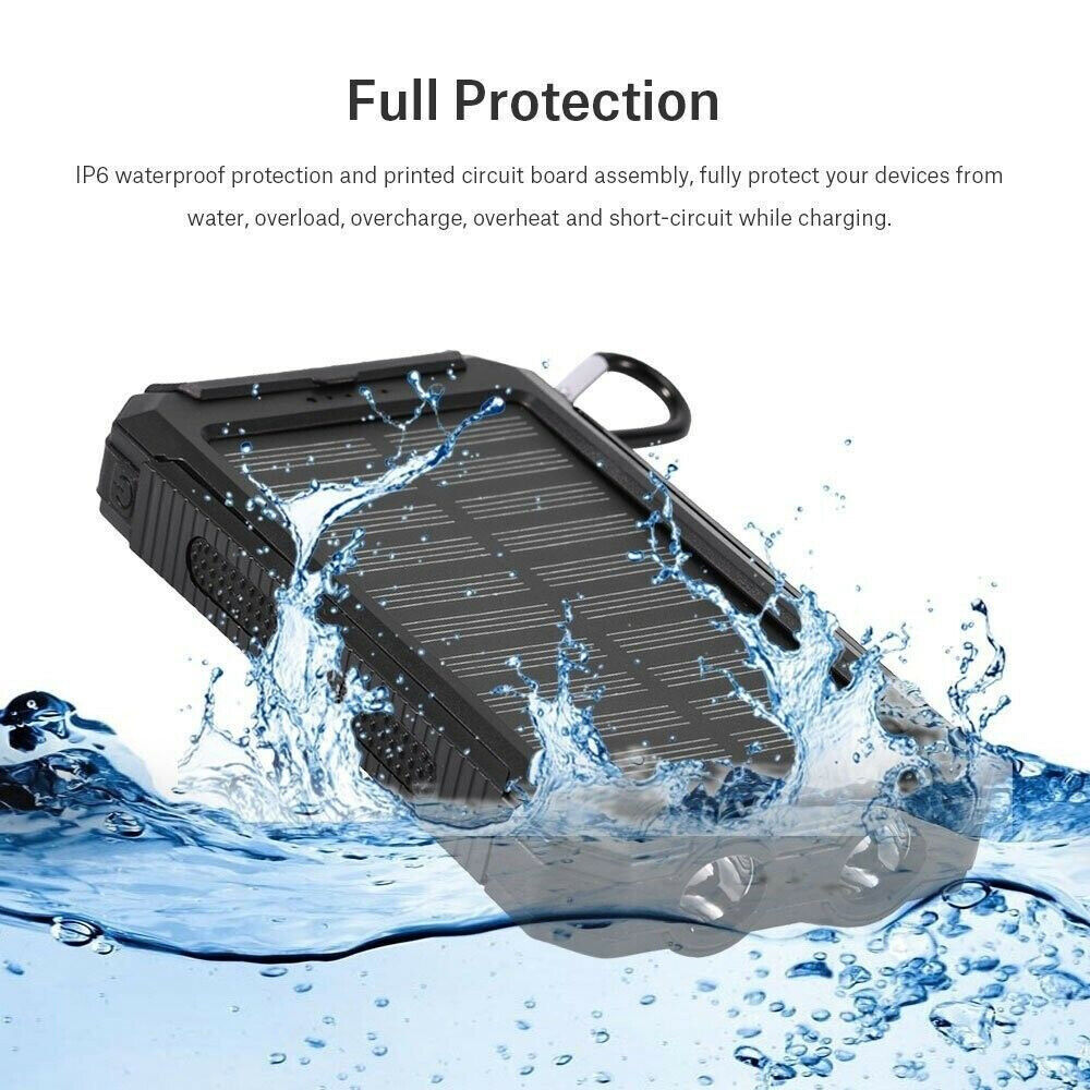Solar Powerbank 10’000 mAh, wasserdicht