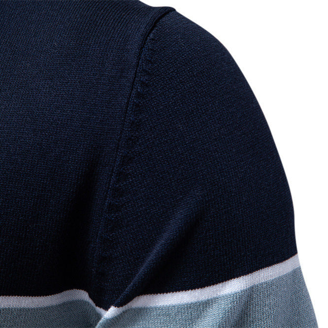 Color-Block Strickhemd mit Revers – Bild 4 | LuxeStyle