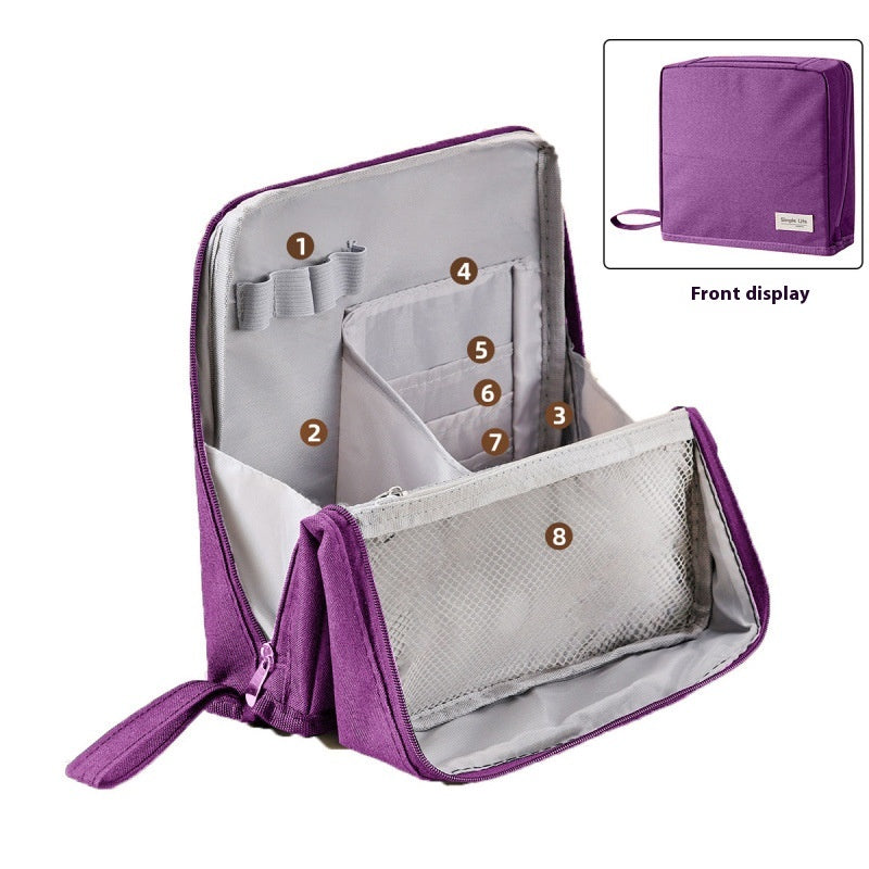 Kosmetiktasche aus Cord – Grosses Fassungsvermögen | LuxeStyle