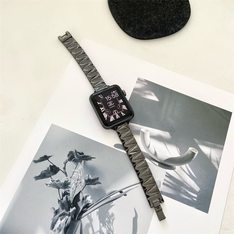 Geometrisches Metall-Armband für Apple Watch – Bild 4 | LuxeStyle